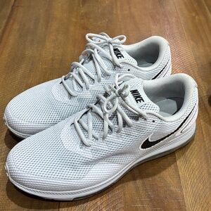 Nike Zoom All Out White Mesh Sneakers with Black Swoosh